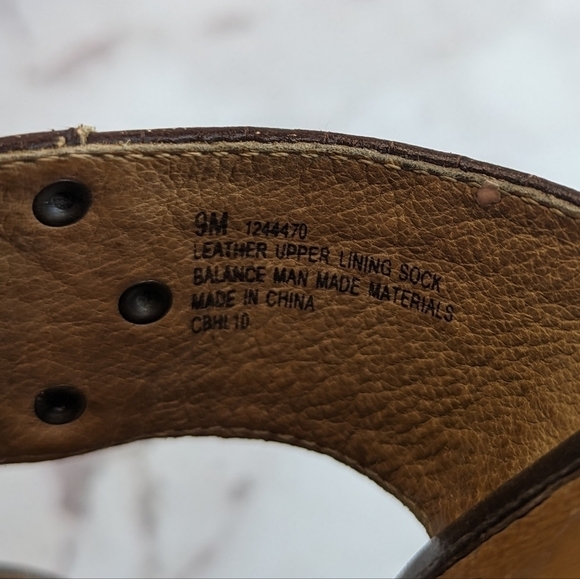 Sofft Heels Womens 9 Brown Pumps Leather Sandal Shoe Croc Reptile Valora - Picture 6 of 12